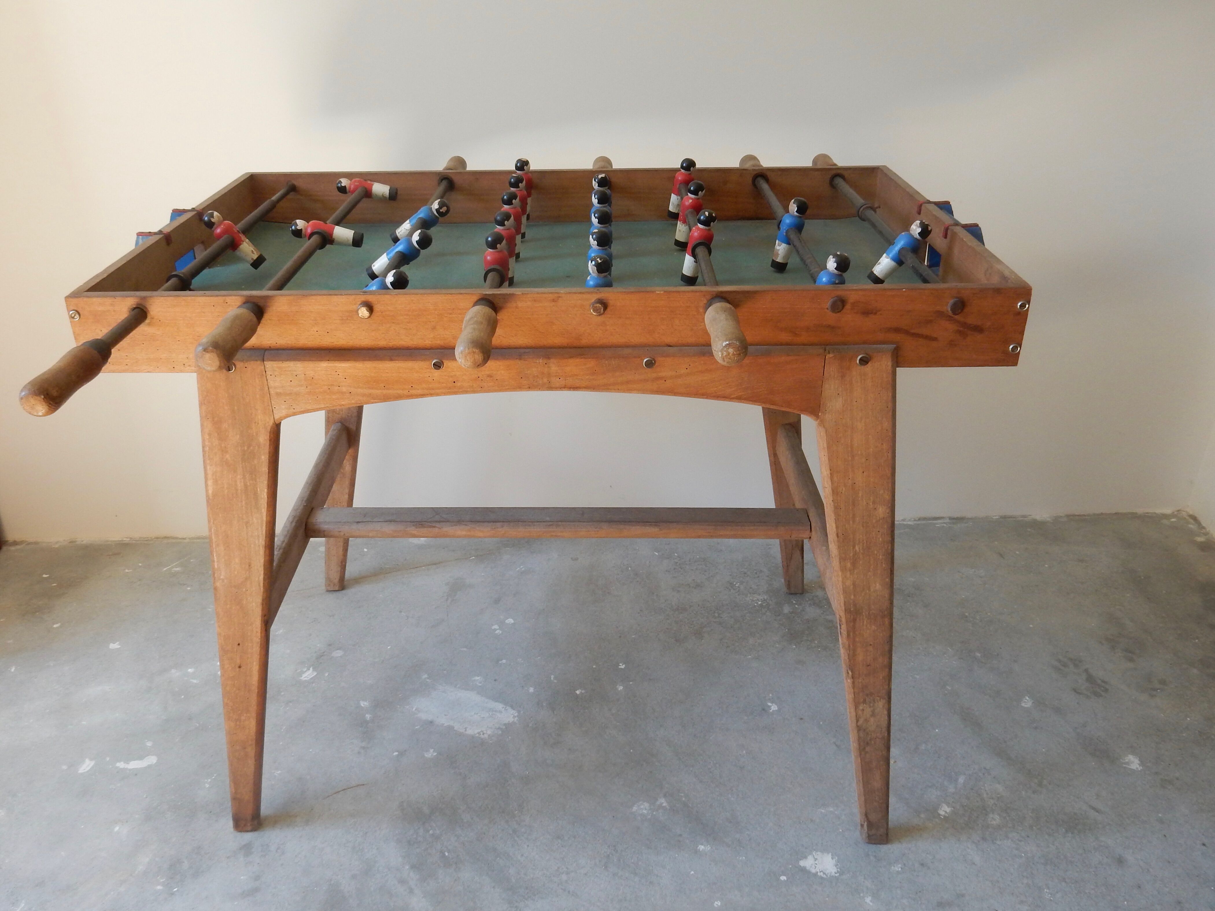 Wooden baby football
