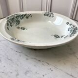 Plat creux en Terre de Fer Bertrand Bordeaux modèle "Anémone" fin XIXème