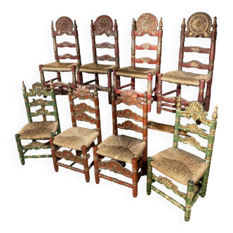 Spanish Chairs "Mallorcans" 19th century