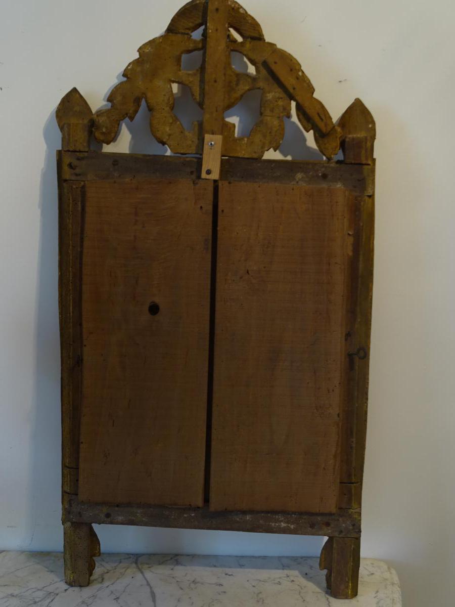 Mirror period gilded wood Louis XVI 57x105cm
