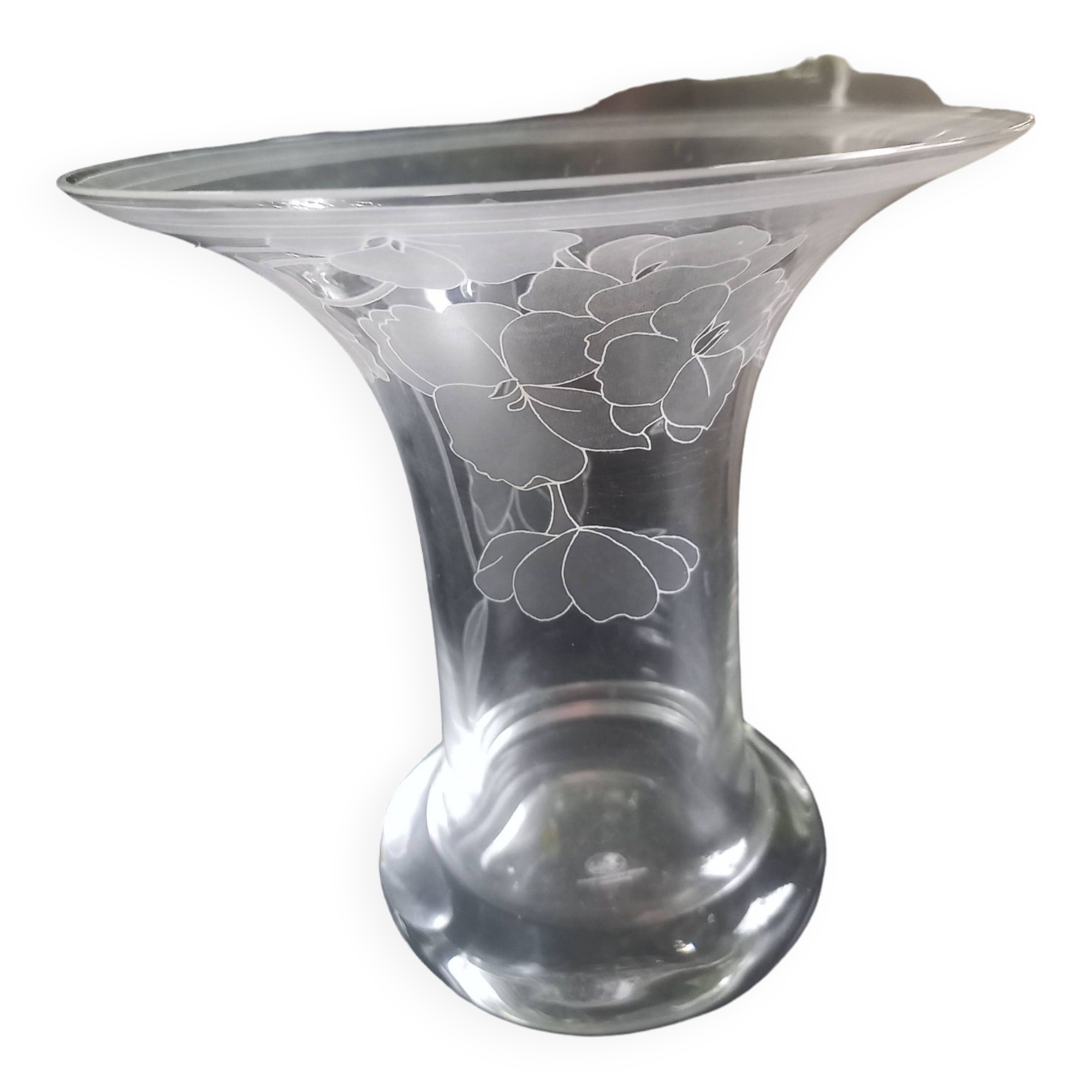 Leonard vase for Hutschenreuther in vintage glass