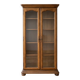 Traditional display cabinet in oak veneer.