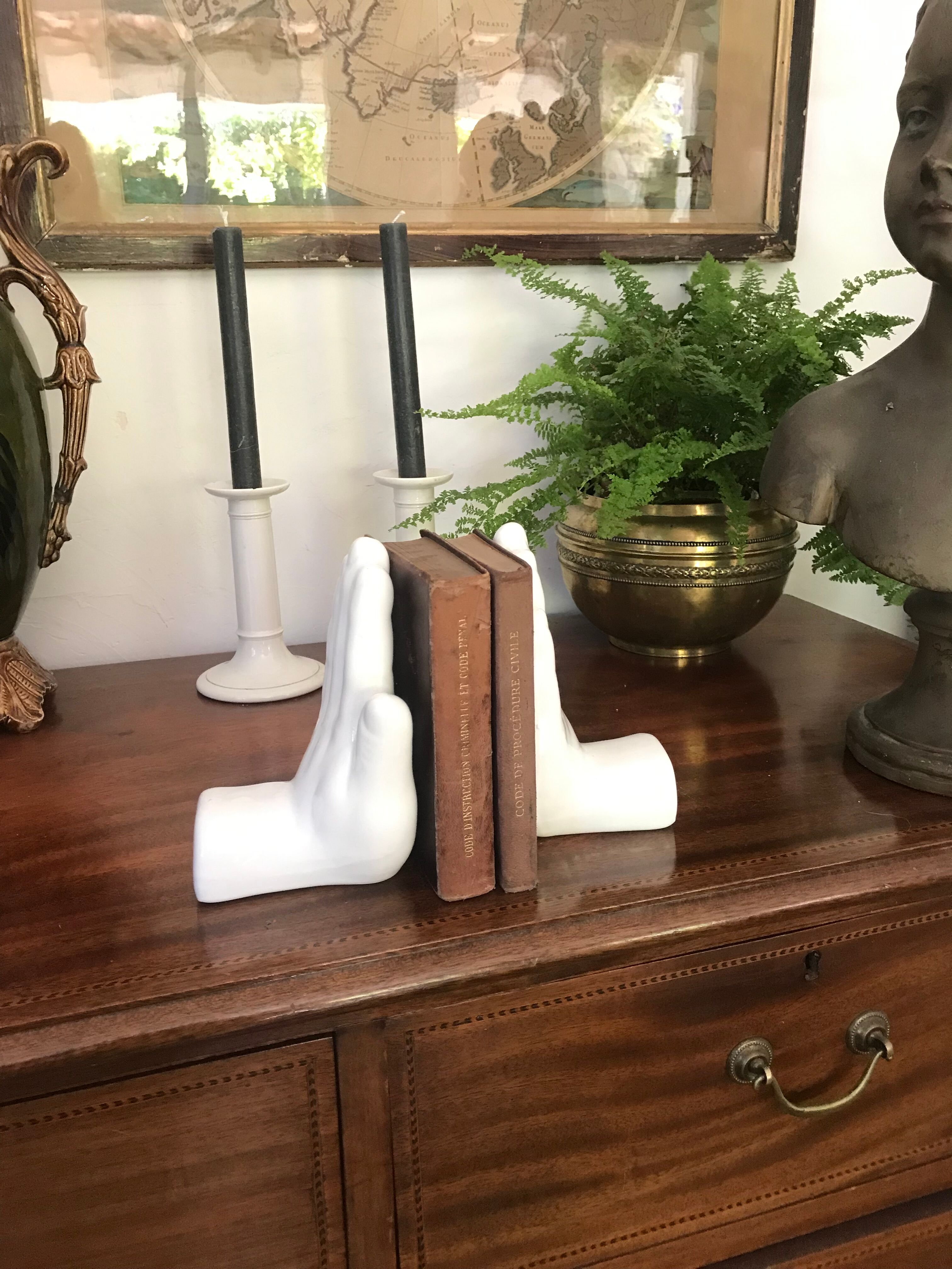 Pair of vintage book clamts