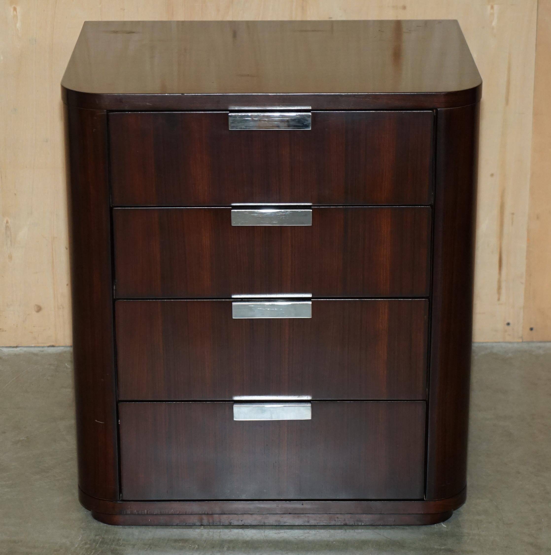 Ralph Lauren Metropolis chest of drawers in American mahogany with built-in power supply