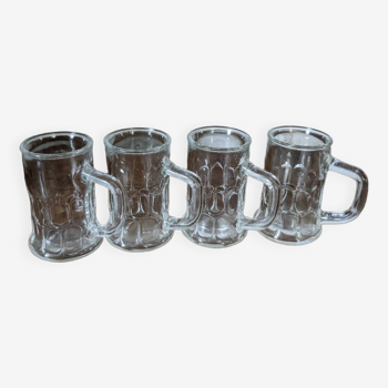 Mug-shaped liqueur glasses