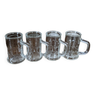 Mug-shaped liqueur glasses