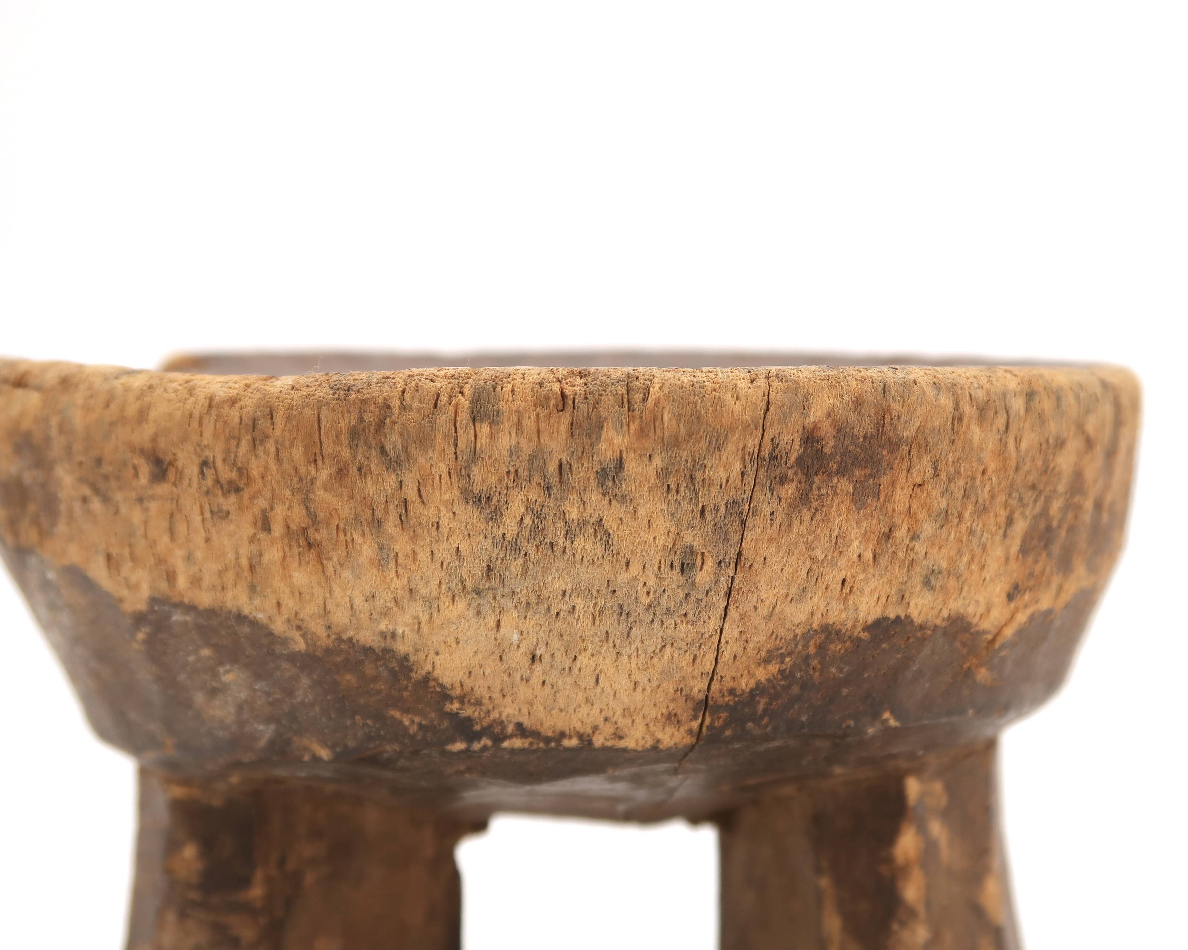 African wooden headrest, 1970s