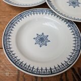 Set of 6 old ceramic soup plates, Primax saint model