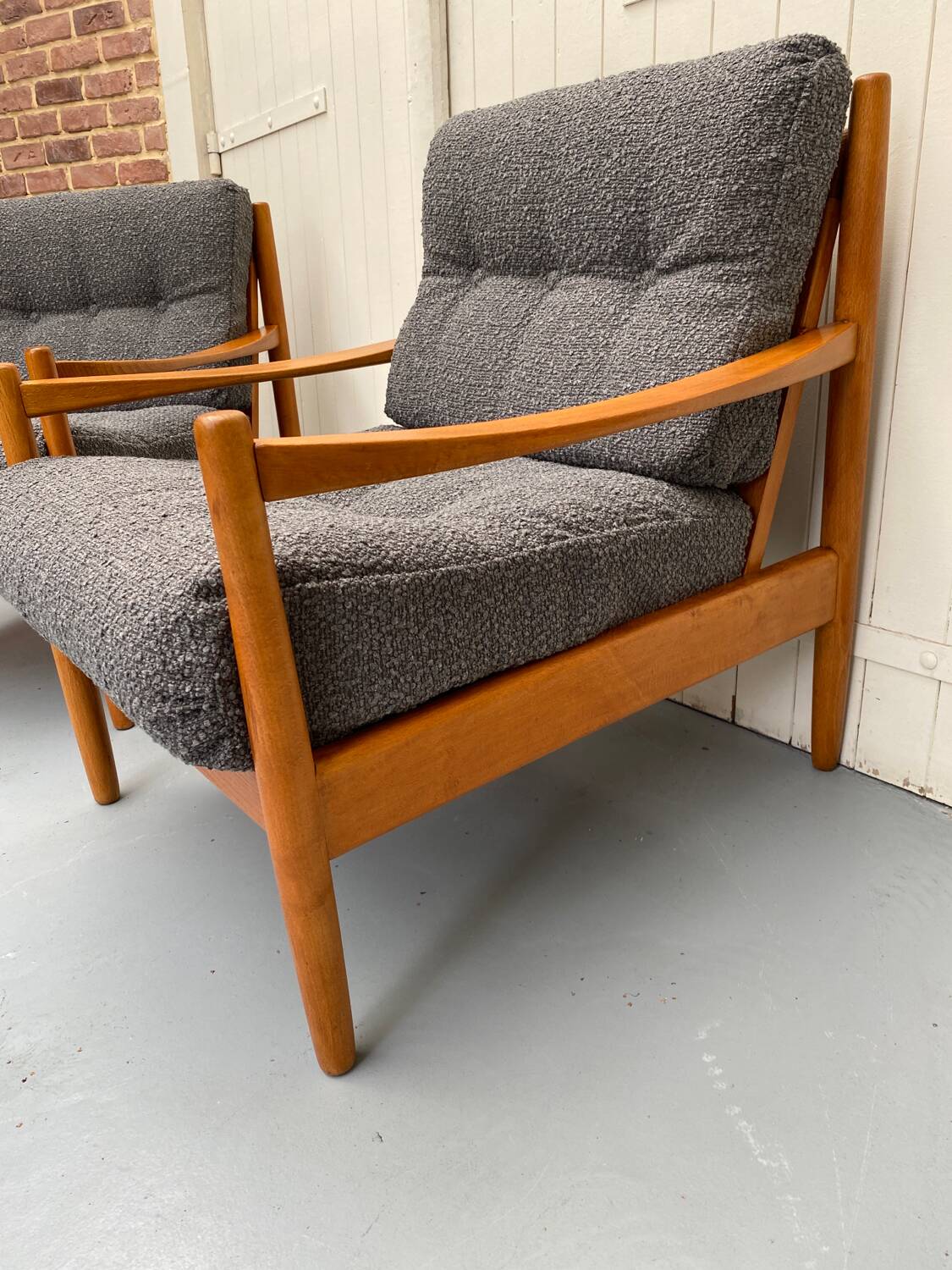 Pair of Scandinavian armchairs