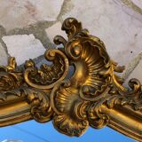 Old mirror in gilded wood 125x79cm