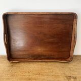 Old large wooden tray