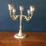 Antique candlestick in silver metal