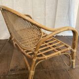 Rattan bench