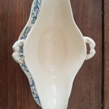 Saucière ancienne Gien modèle attributs XIXème