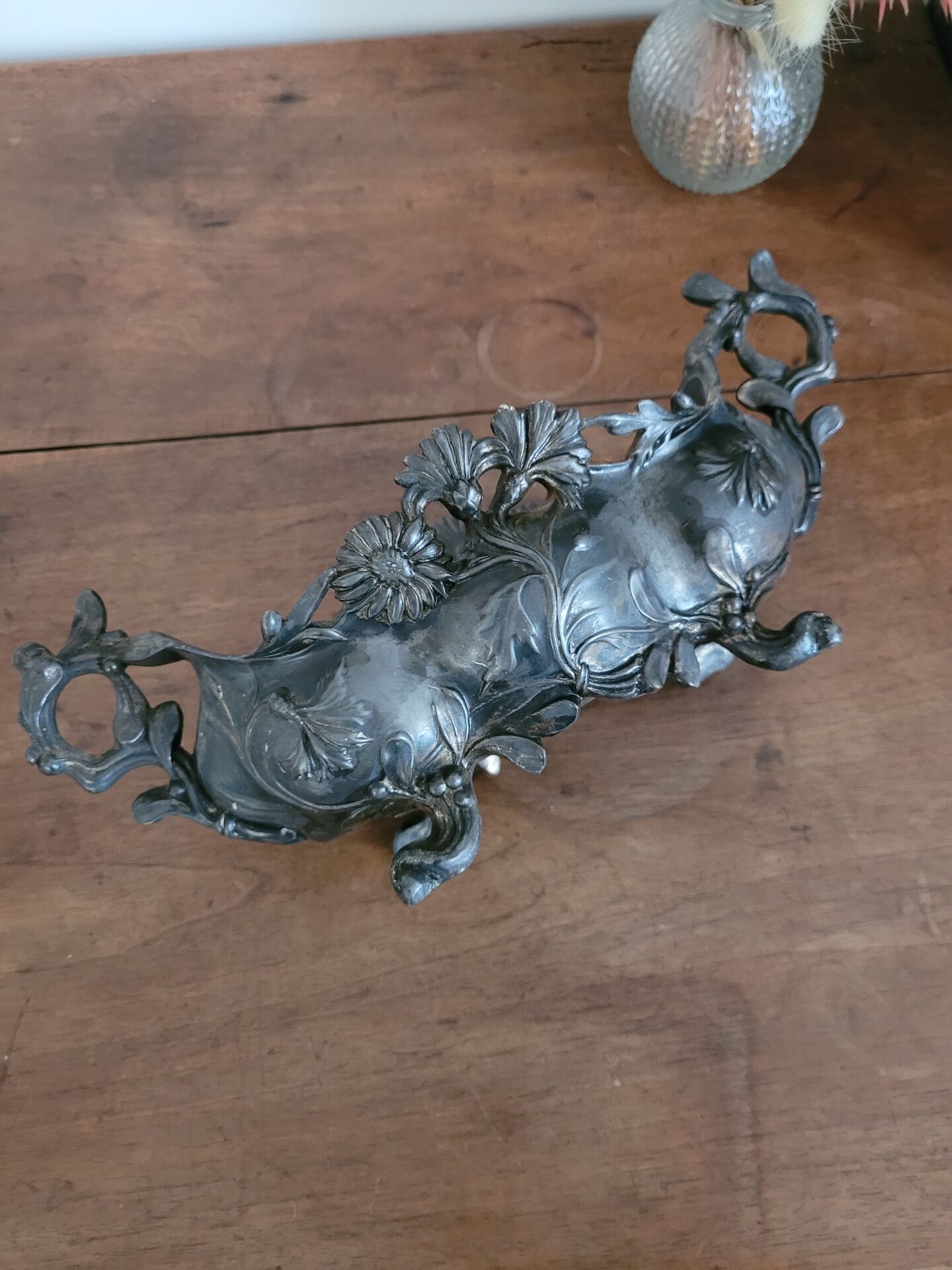 Jardinière, centre de table Rococo en régule