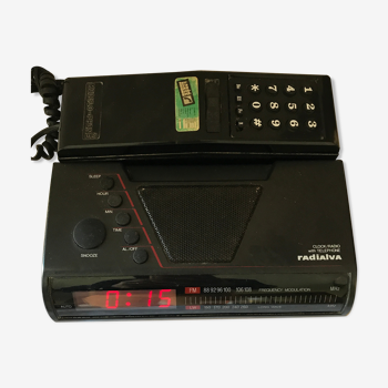 Radio alarm clock vintage phone