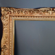 Old frame Montparnasse carved wood patinated 79x68 cm foliage 61x50.7 cm SB