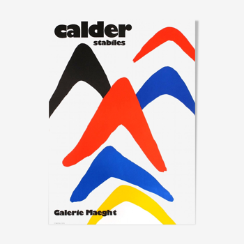 Affiche originale de Calder les Stabiles