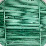 Green ceramic straw effect trivet