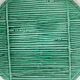 Green ceramic straw effect trivet