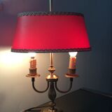 Old brass hot water bottle lamp empire style