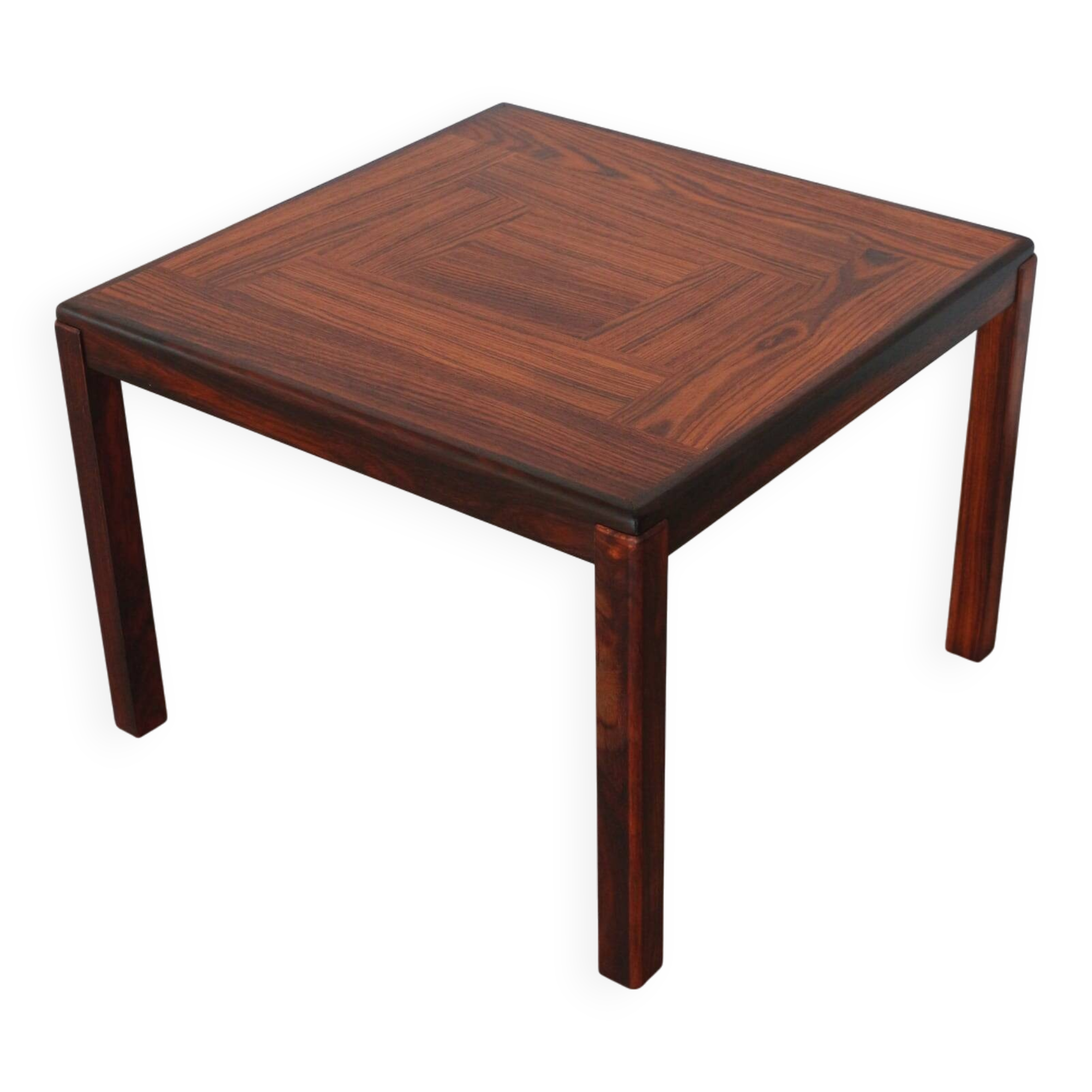 Square rosewood side table – Henning Kjaernulf for Vejle Stole
