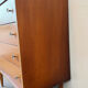 Vintage oak commode from the 1960s.