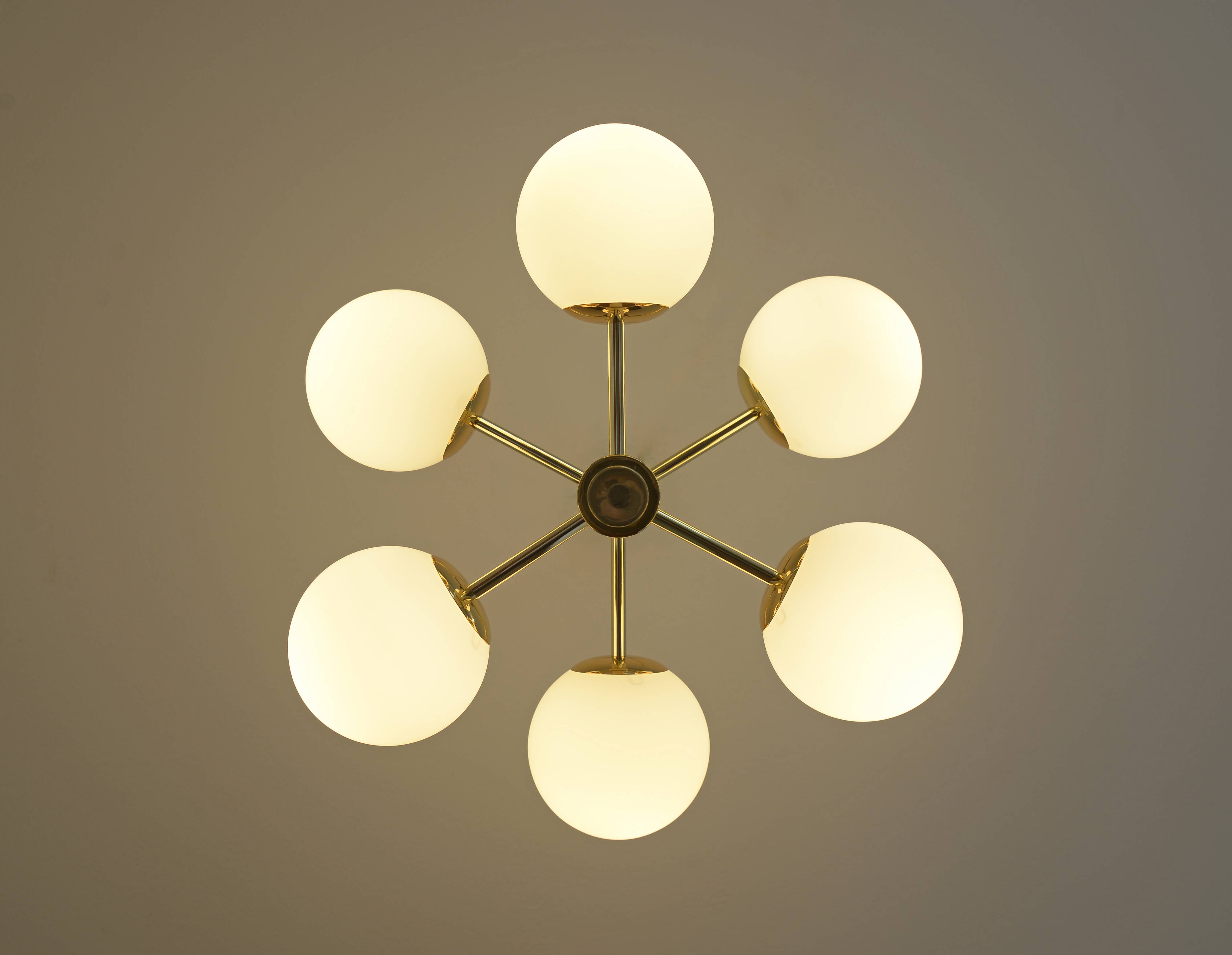 Sputnik  MCM hanging lamp vintage pendant light Space Age  style 1970's