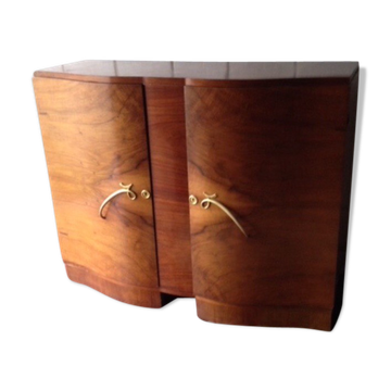 Art Deco walnut burl buffet