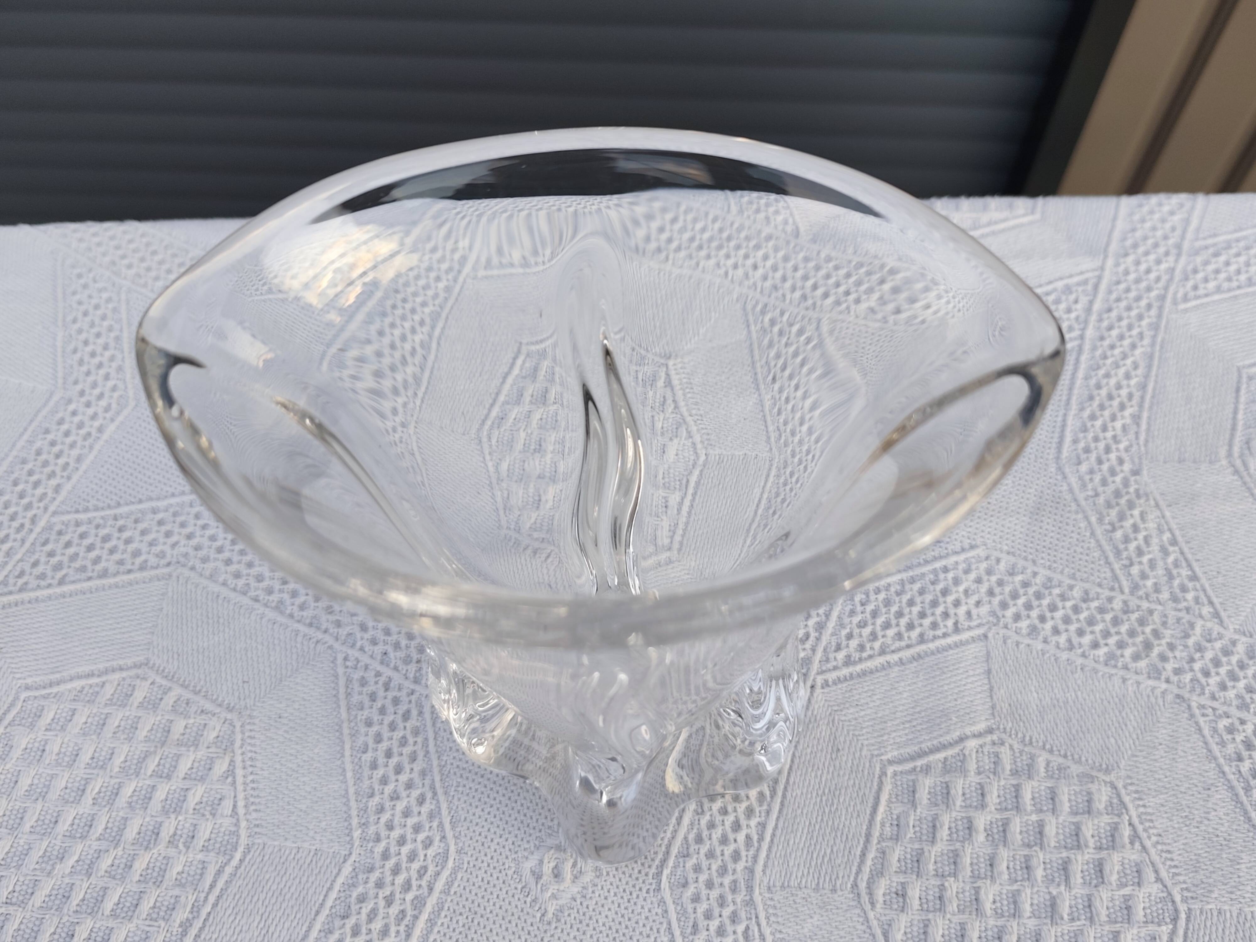 Crystal vase from the 1960s/70s, signed