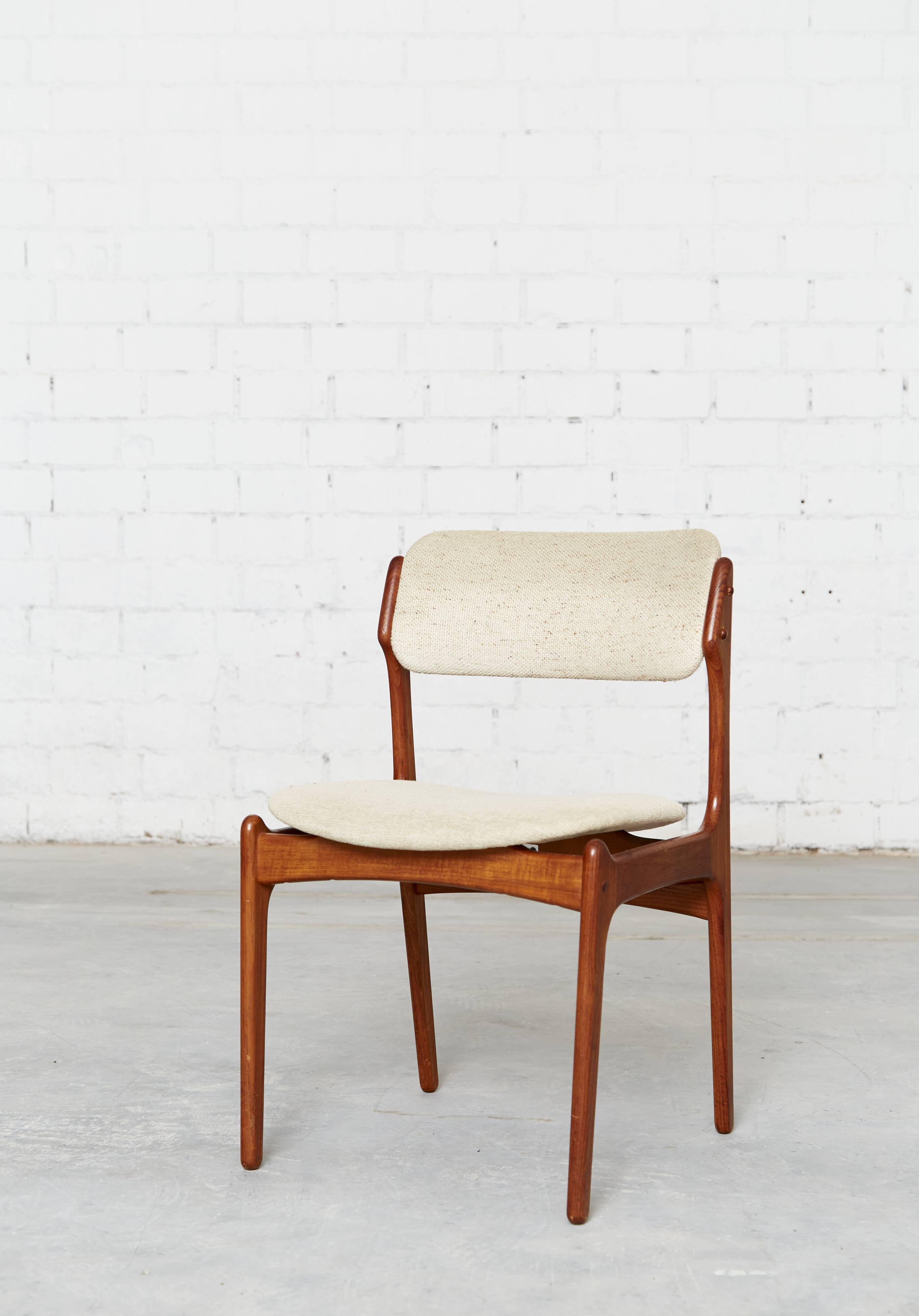 Set of 5 Erik Buck Dining Chair No.49 for O.D. Møbler