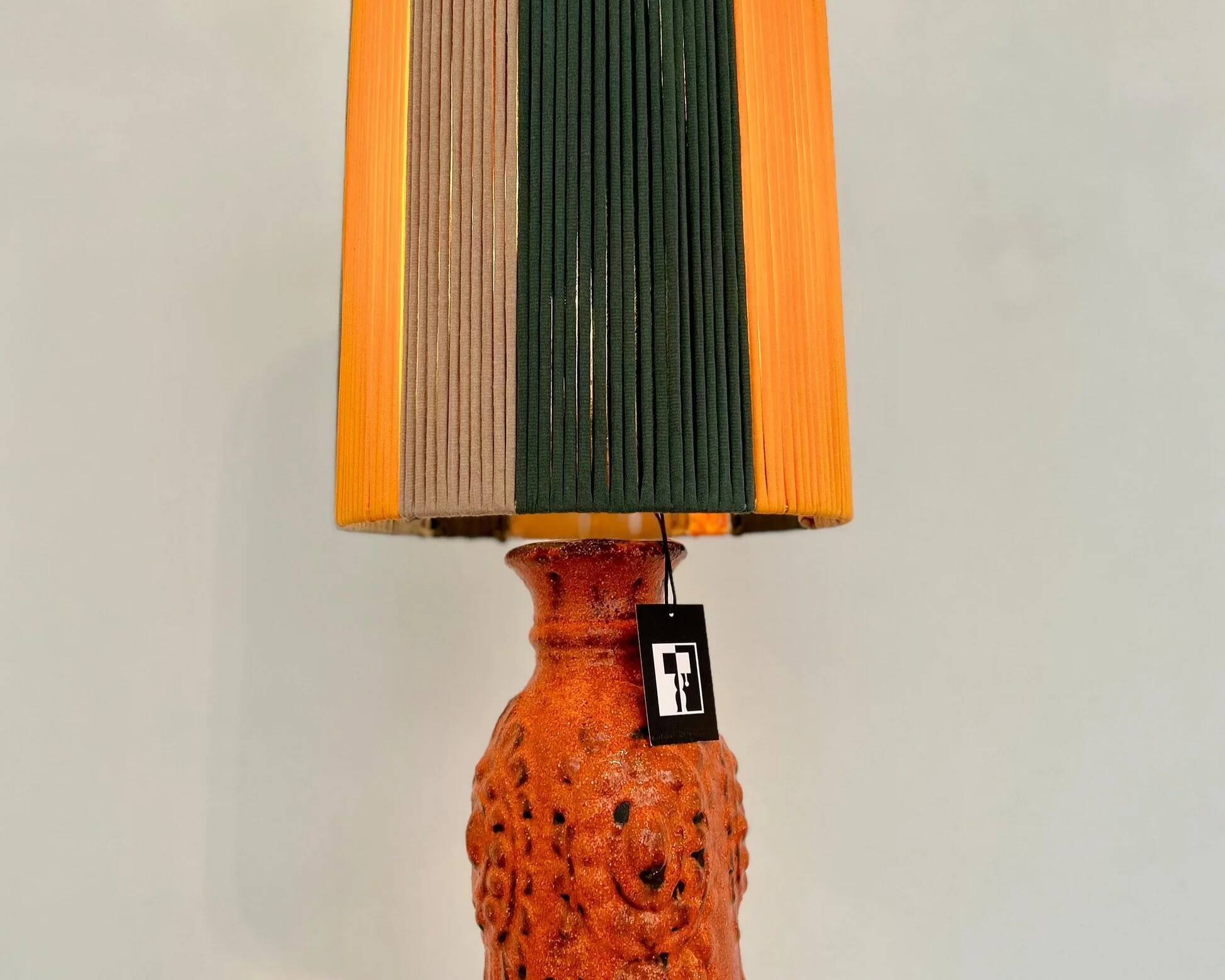 Large Vintage Fat Lava Vase Table Lamp by Carstens Tönnieshof - WGP