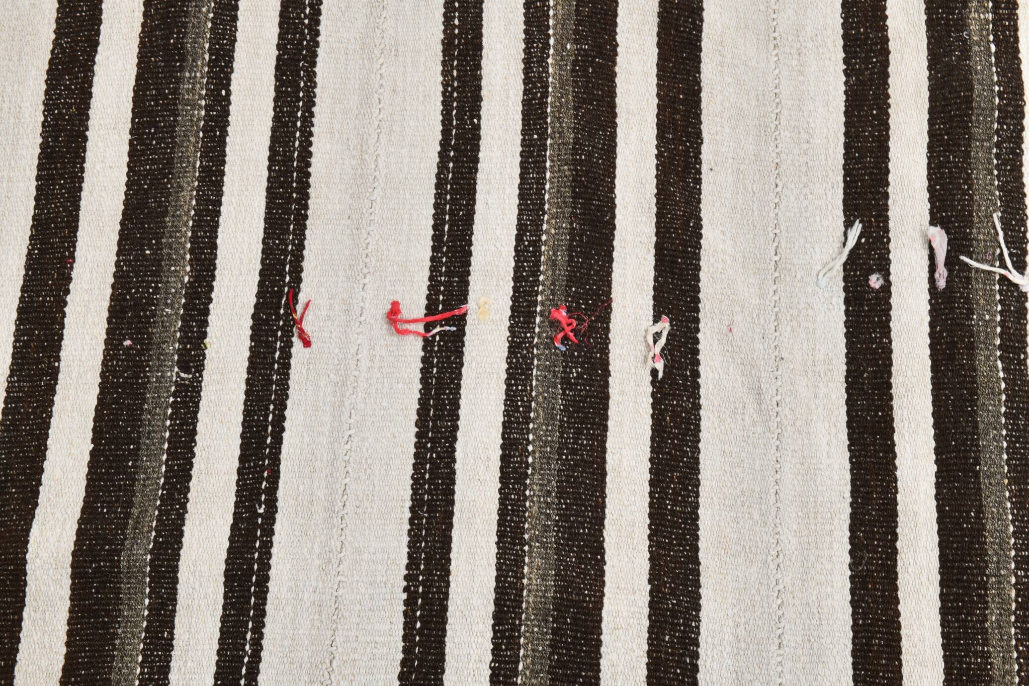 Contemporary Striped Vintage Kilim Rug, 206x304Cm