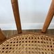Set of 4 cane chairs in bentwood and honey-coloured cane thonet early 20th century