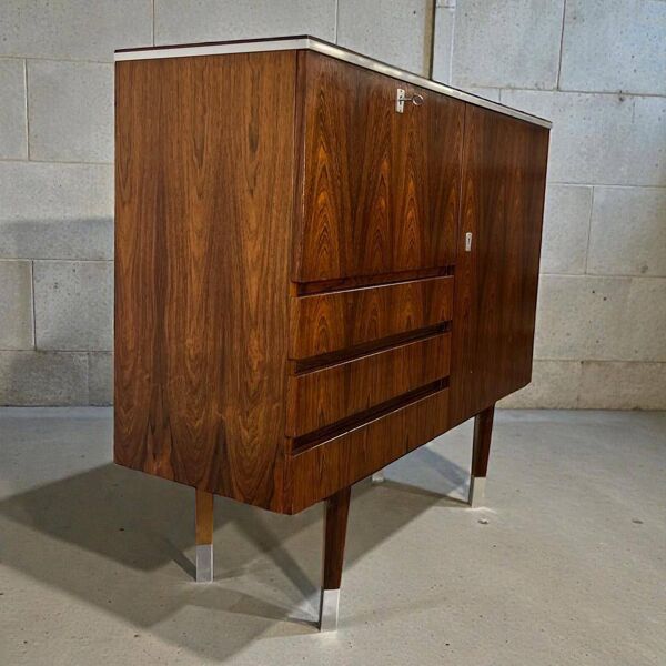 Buffet vintage en palissandre / meuble bar / buffet