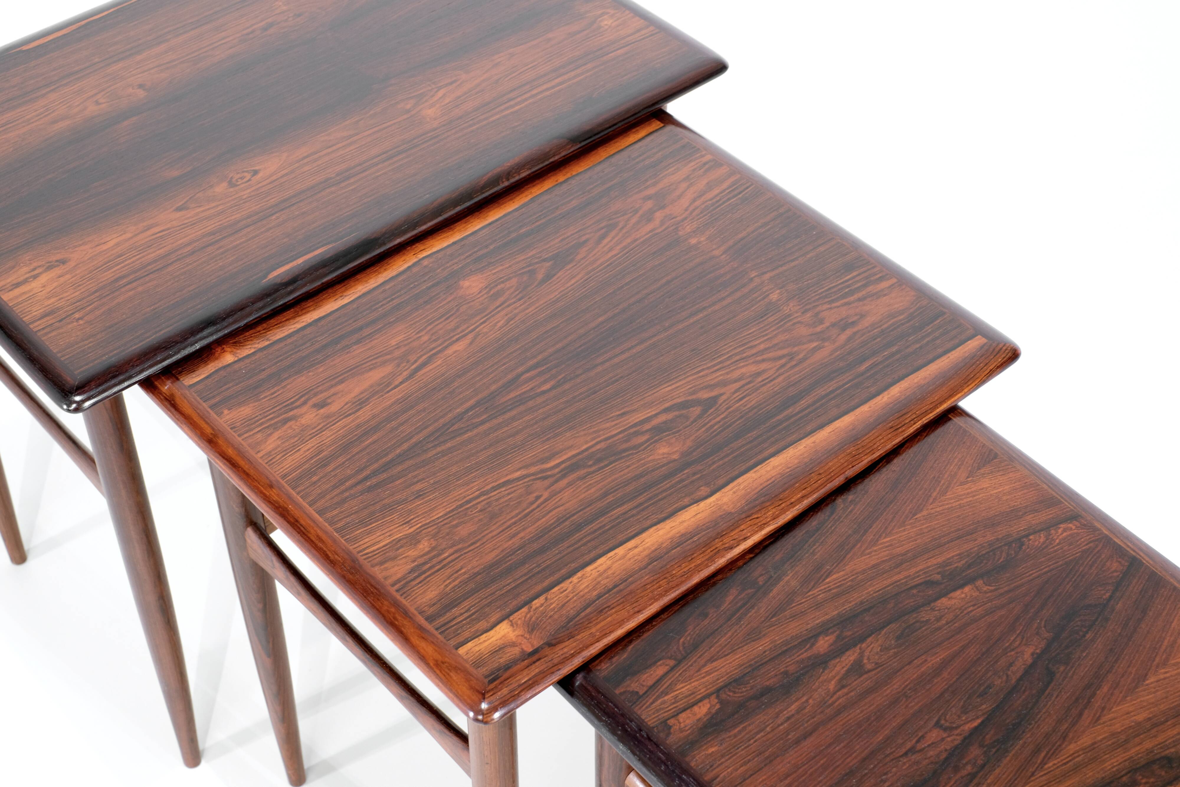 Side tables by Kai Kristiansen for Skovmand & Andersen Denmark 1960