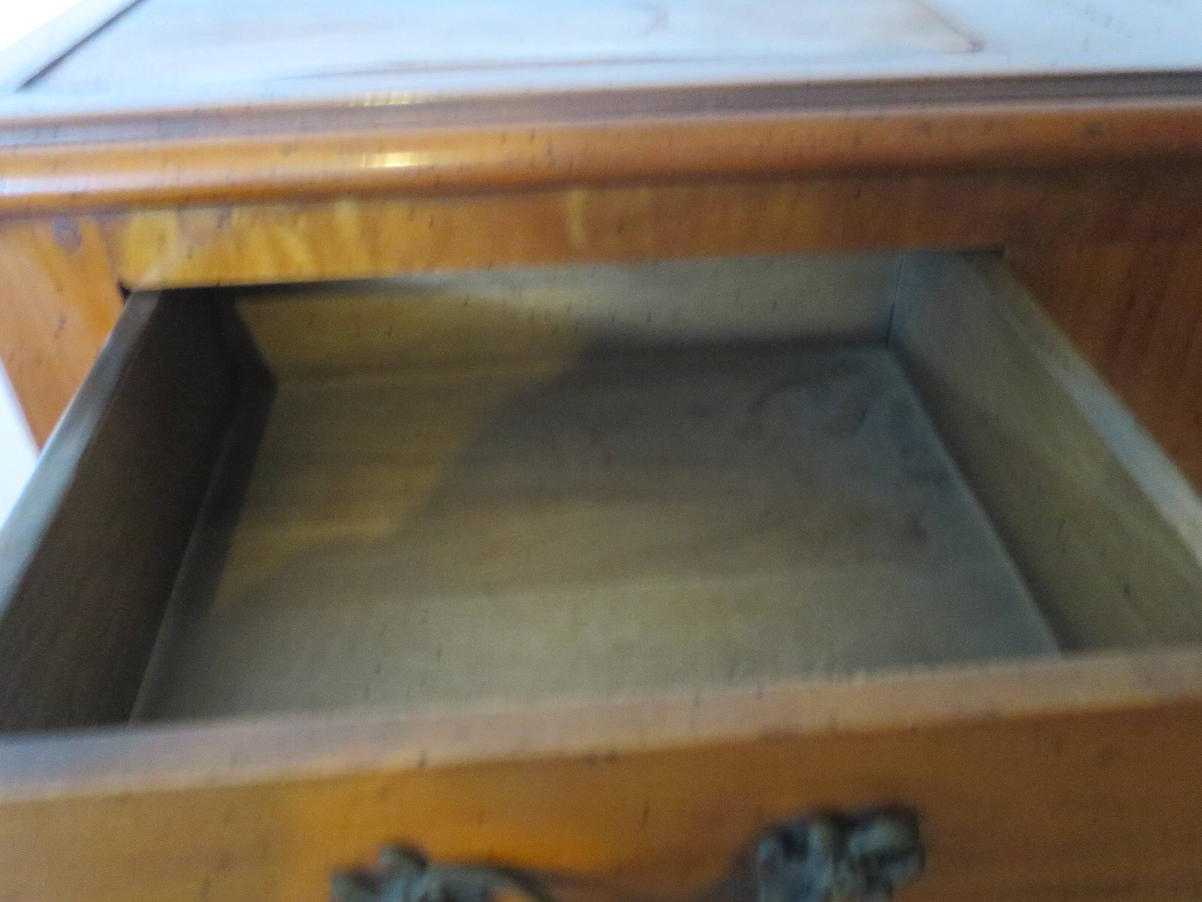 Cherry console with 2 drawers - Louis XV style - cherry wood