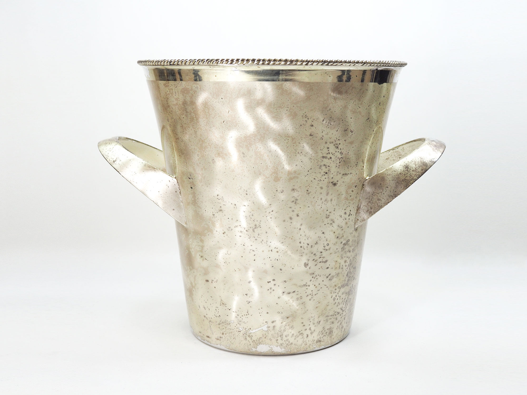 Mid-century-wmf silver plated brass wine cooler by wilhelm wagenfeld