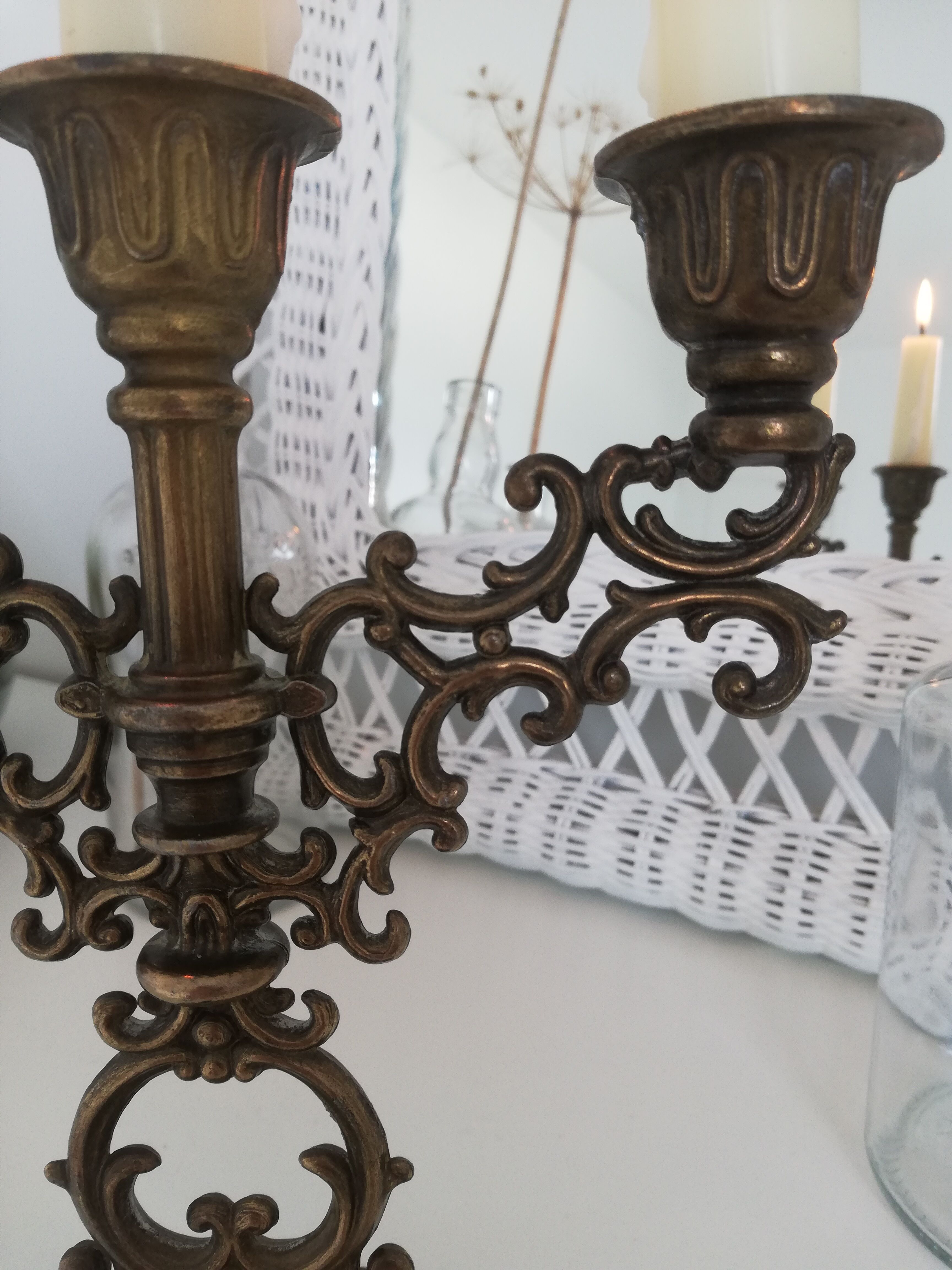 Vintage 3-burner chandelier