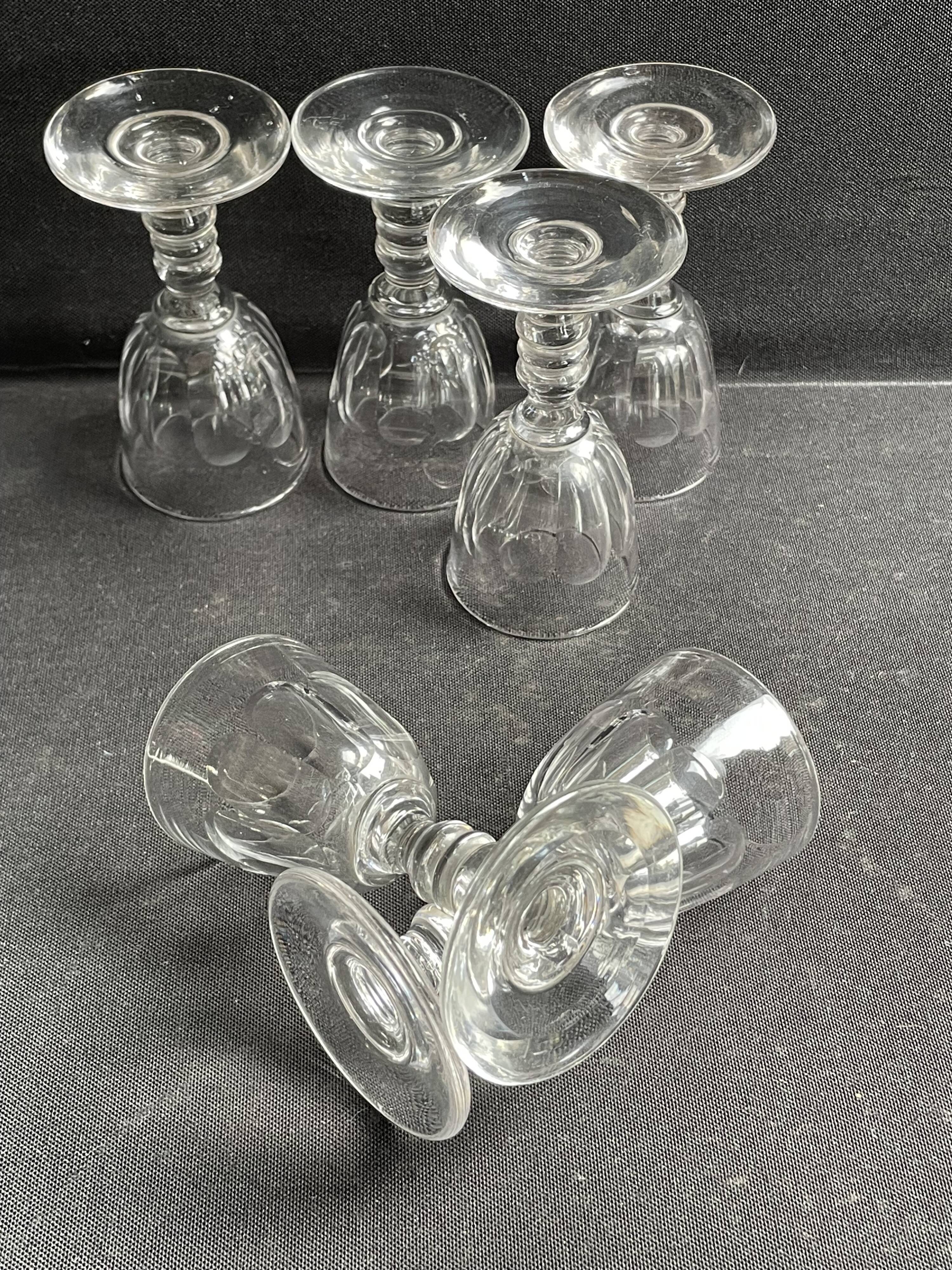 6 Baccarat Clermont liqueur glasses