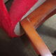 red moumoutte fabric chair 1960