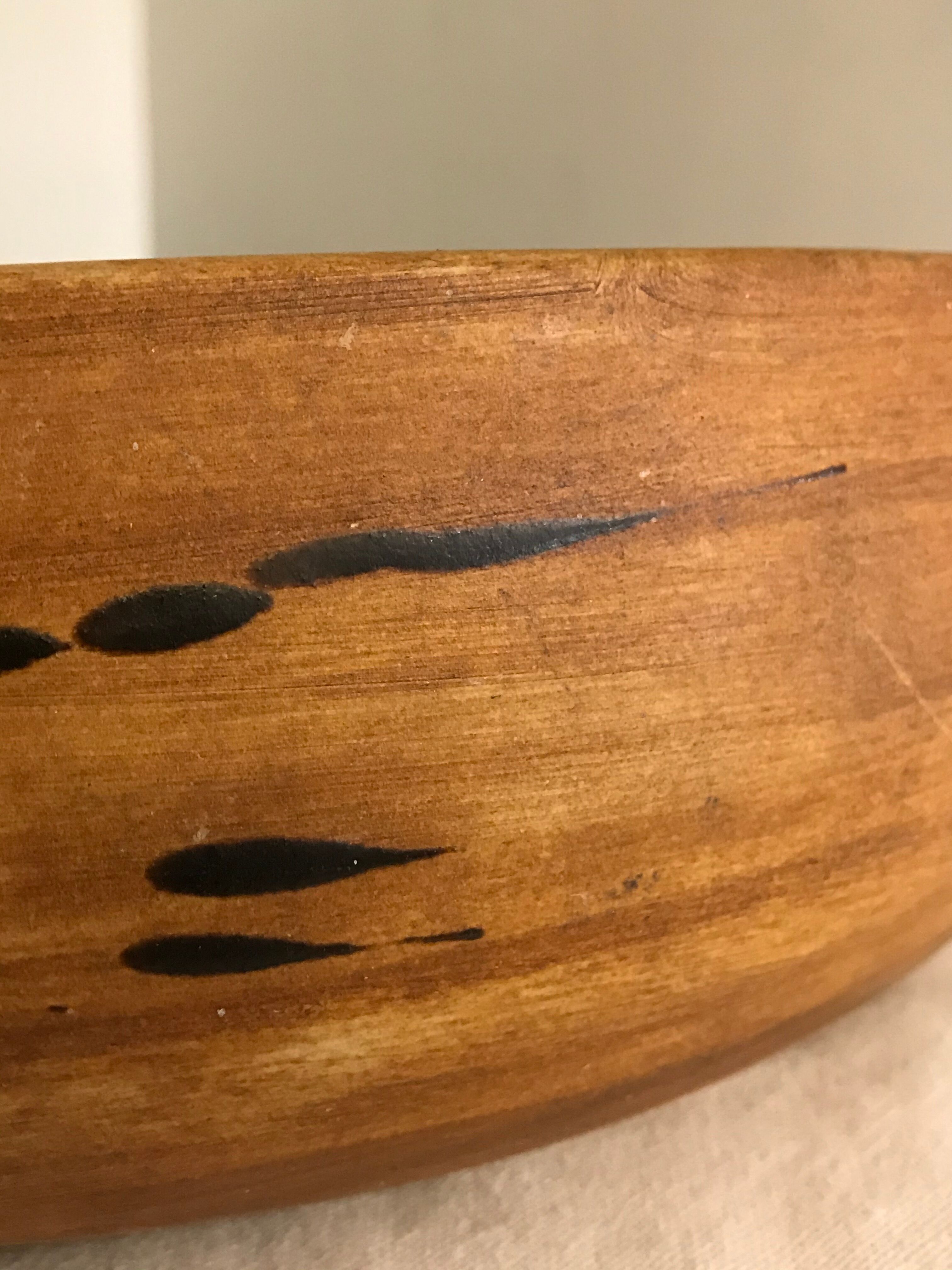 Saladier or serving dish in enamelled sandstone La Poterie de la Colombe