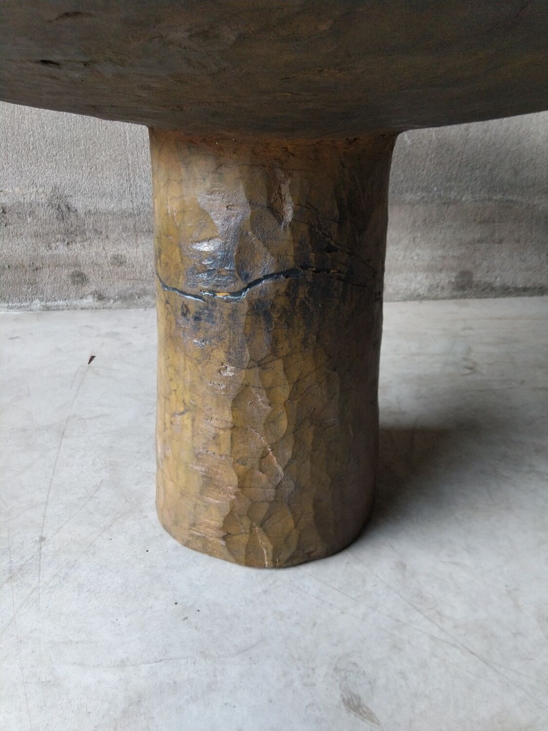 African Brutalist Table