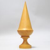 Turned wood obelisk sculpture