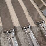 11 silver-plated dessert knives by Christofle silversmiths, Albi pattern