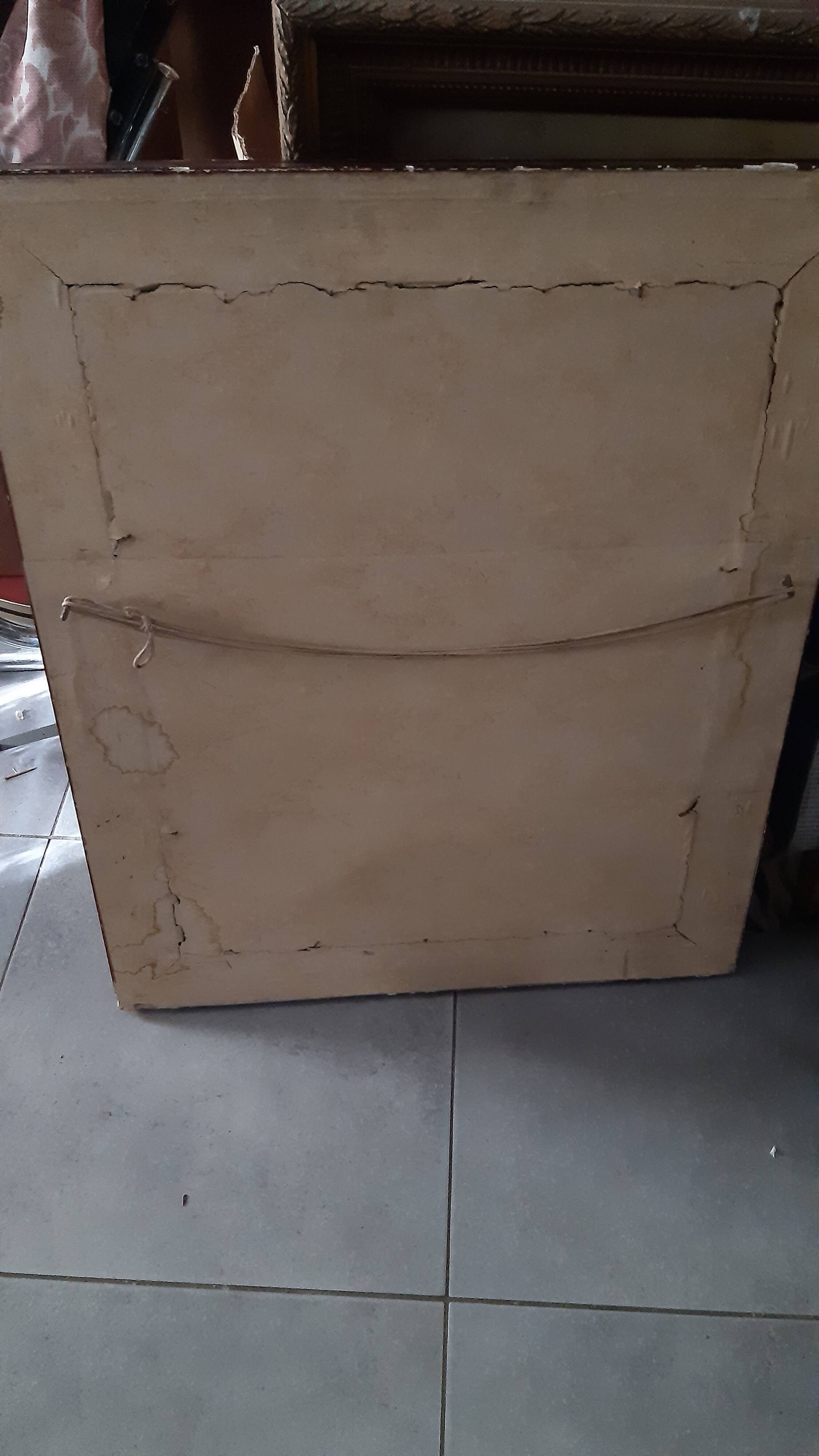 Portrait ancien huile sur panneau