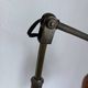 Vintage 1900 Clichy glass paste lamp, brass workshop desk - 60 cm