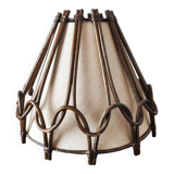 Vintage rattan lampshade