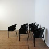 Set of 6 Philippe Starck “Costes” chairs for Aleph