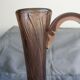 Carafe en verrerie de Biot de couleur violet mauve